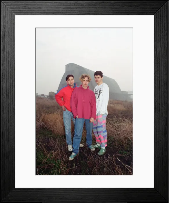 Framed Print : Acid House music fans gather for a party. 10th November 1988