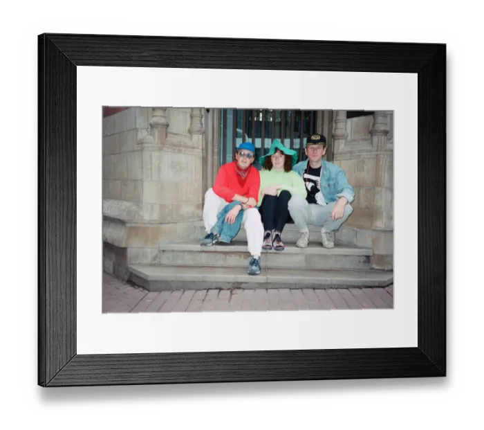 Framed Print : Acid House music fans gather at the Hummingbird night club in Birmingham