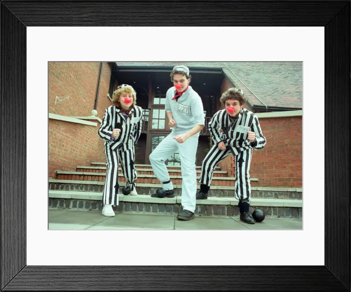 Framed Print : Three of the staff from the Forest of Arden Hotel, Golf Framed Print : Three of the staff from the Forest of Arden Hotel, Golf