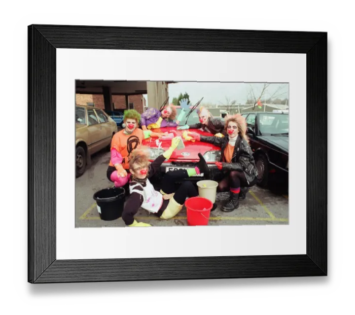 Framed Print : Office workers of Rochfort Associates, Stourbridge, are seen during their six hour