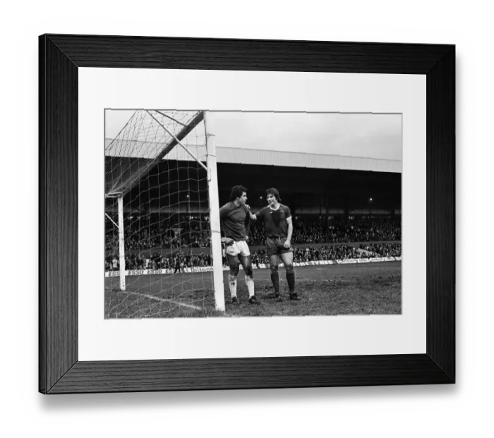 Framed Print : English League Division One match at the Victoria Ground. Stoke City 0 v Everton 1 Framed Print : English League Division One match at the Victoria Ground. Stoke City 0 v Everton 1