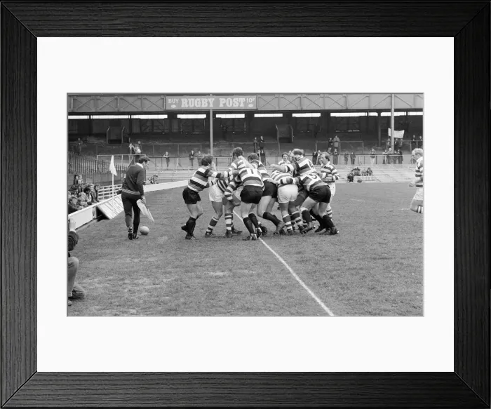 Framed Print : Gosforth 27-11 Waterloo, Rugby Union, John Player Cup final match at Twickenham Stadium Framed Print : Gosforth 27-11 Waterloo, Rugby Union, John Player Cup final match at Twickenham Stadium