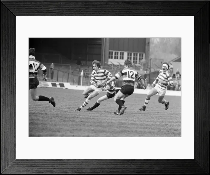 Framed Print : Gosforth 27-11 Waterloo, Rugby Union, John Player Cup final match at Twickenham Stadium Framed Print : Gosforth 27-11 Waterloo, Rugby Union, John Player Cup final match at Twickenham Stadium