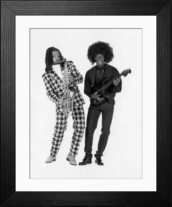 Framed Print : Meet the Two Degrees, otherwise known as (Left) Cyrille Regis and (RIGHT