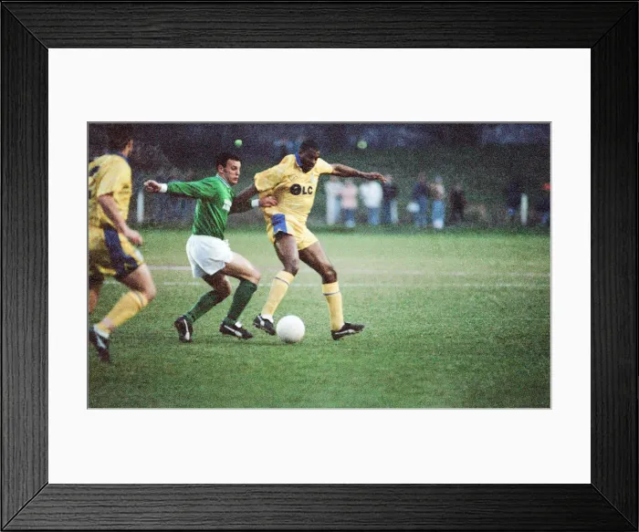 Framed Print : Billingham Synthonia 1-2 Woking, FA Trophy, Quarter final replay, Central Avenue Stadium Framed Print : Billingham Synthonia 1-2 Woking, FA Trophy, Quarter final replay, Central Avenue Stadium