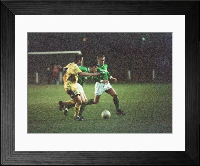 Framed Print : Billingham Synthonia 1-2 Woking, FA Trophy, Quarter final replay, Central Avenue Stadium Framed Print : Billingham Synthonia 1-2 Woking, FA Trophy, Quarter final replay, Central Avenue Stadium