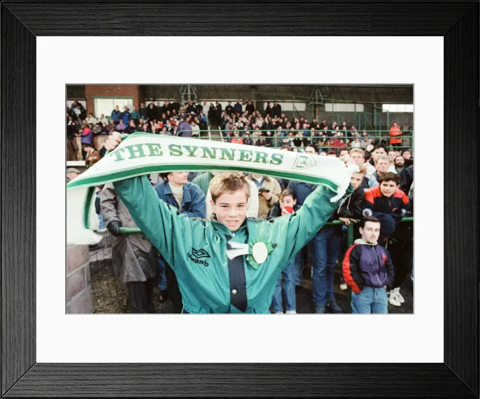 Framed Print : Billingham Synthonia 1-2 Woking, FA Trophy, Quarter final replay, Central Avenue Stadium Framed Print : Billingham Synthonia 1-2 Woking, FA Trophy, Quarter final replay, Central Avenue Stadium