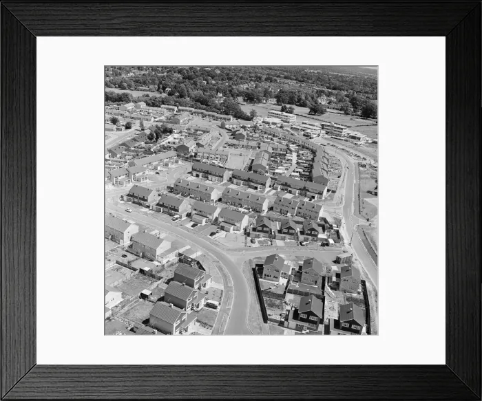 Framed Print : Yateley, Hampshire, June 1970. Aerial View Framed Print : Yateley, Hampshire, June 1970. Aerial View