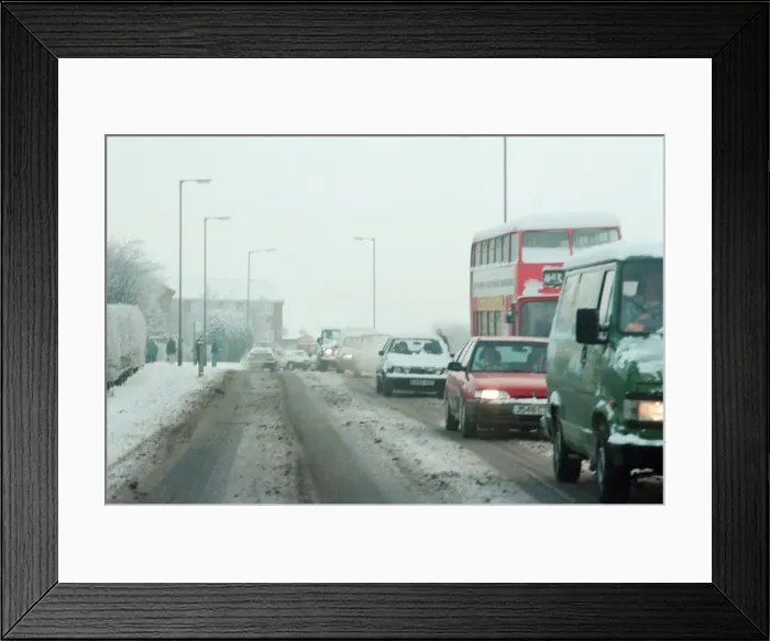 Framed Print : Snow Scenes, Teesside, 22nd February 1994 Framed Print : Snow Scenes, Teesside, 22nd February 1994