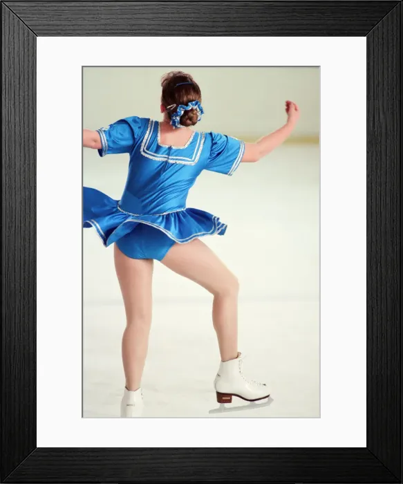 Framed Print : Ice Skating competition, Billingham Forum Ice Arena, Stockton on Tees, Billingham