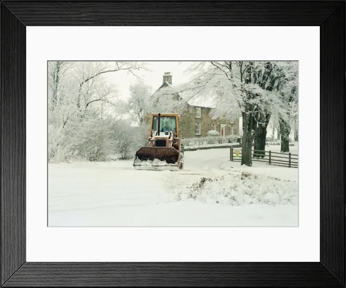 Framed Print : Snow Scenes, Teesside, 22nd February 1994 Framed Print : Snow Scenes, Teesside, 22nd February 1994