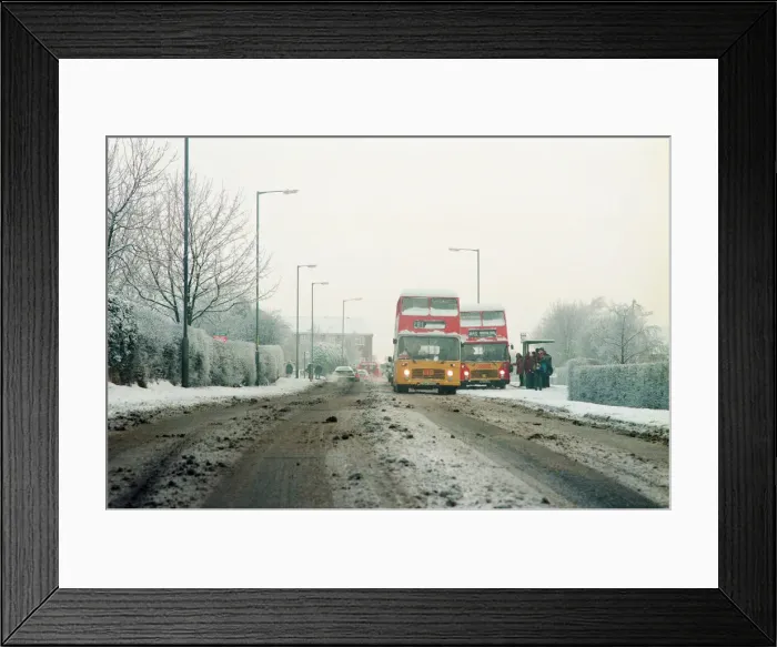 Framed Print : Snow Scenes, Teesside, 22nd February 1994 Framed Print : Snow Scenes, Teesside, 22nd February 1994
