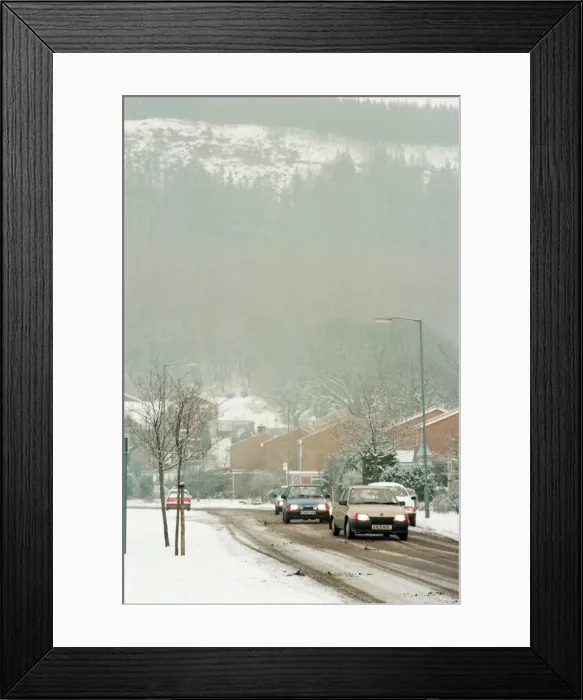 Framed Print : Snow Scenes, Teesside, 22nd February 1994