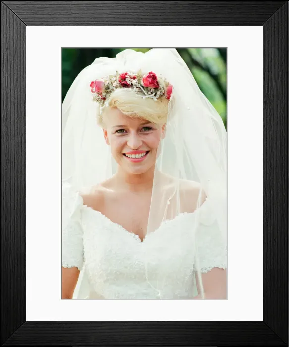 Framed Print : Model wearing Wedding Dress. Your Wedding Supplement, 23rd August 1995 Framed Print : Model wearing Wedding Dress. Your Wedding Supplement, 23rd August 1995