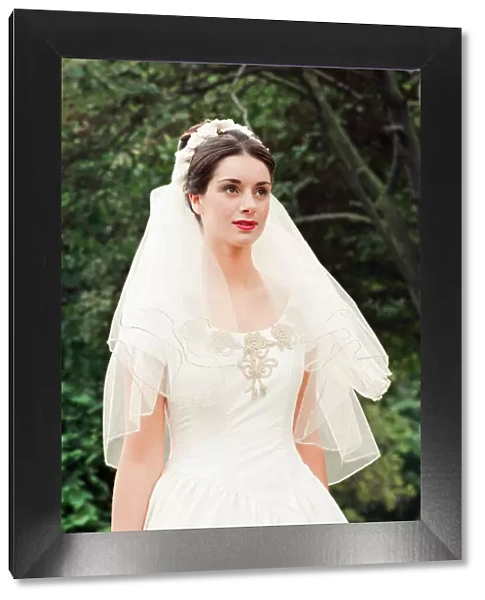 Model wearing Wedding Dress. Your Wedding Supplement, 23rd August 1995