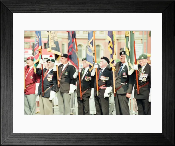 Framed Print : VJ Day Anniversary, Parade to Cenotaph, Middlesbrough, Sunday 20th August 1995 Framed Print : VJ Day Anniversary, Parade to Cenotaph, Middlesbrough, Sunday 20th August 1995
