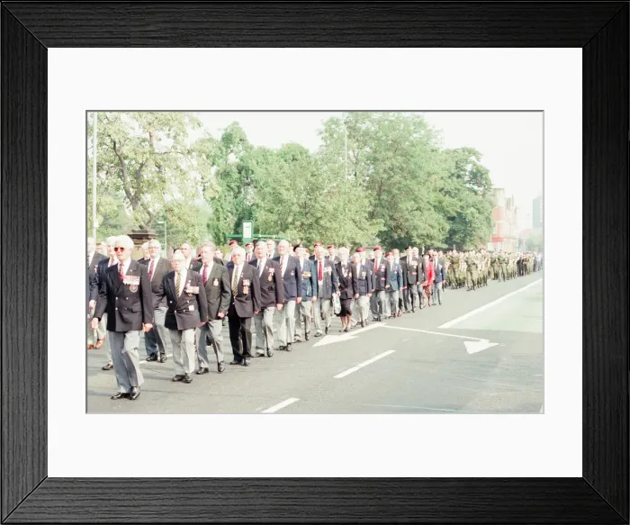 Framed Print : VJ Day Anniversary, Parade to Cenotaph, Middlesbrough, Sunday 20th August 1995 Framed Print : VJ Day Anniversary, Parade to Cenotaph, Middlesbrough, Sunday 20th August 1995