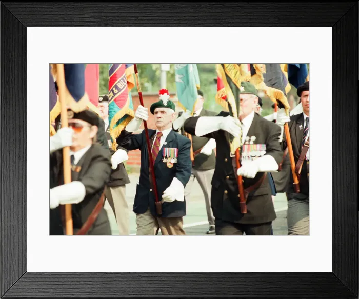 Framed Print : VJ Day Anniversary, Parade to Cenotaph, Middlesbrough, Sunday 20th August 1995 Framed Print : VJ Day Anniversary, Parade to Cenotaph, Middlesbrough, Sunday 20th August 1995