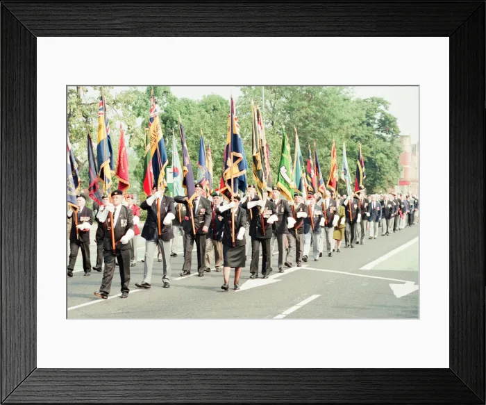 Framed Print : VJ Day Anniversary, Parade to Cenotaph, Middlesbrough, Sunday 20th August 1995 Framed Print : VJ Day Anniversary, Parade to Cenotaph, Middlesbrough, Sunday 20th August 1995