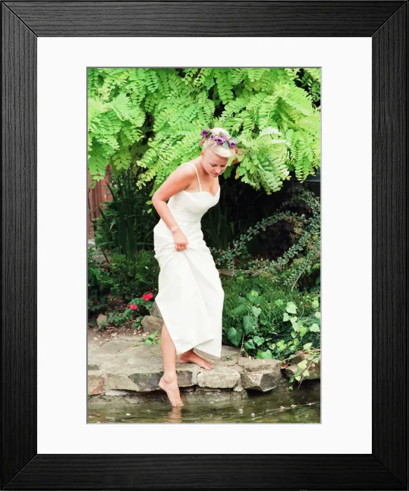 Framed Print : Model wearing Wedding Dress. Your Wedding Supplement, 23rd August 1995 Framed Print : Model wearing Wedding Dress. Your Wedding Supplement, 23rd August 1995