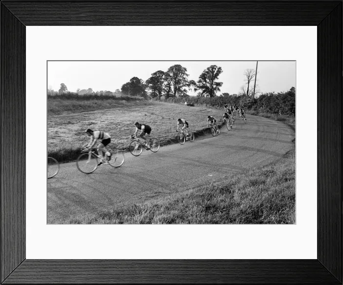 Framed Print : Cycling club in Reading, Berkshire. 11th August 1974 Framed Print : Cycling club in Reading, Berkshire. 11th August 1974