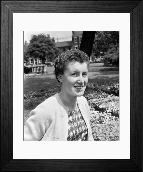 Framed Print : 27 year old British female cyclist Beryl Burton pictured in Park Square Framed Print : 27 year old British female cyclist Beryl Burton pictured in Park Square