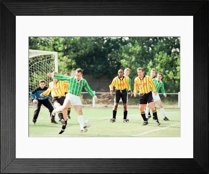 Framed Print : Billingham Synthonia v West Auckland, Northern League match, Saturday 19th August 1995 Framed Print : Billingham Synthonia v West Auckland, Northern League match, Saturday 19th August 1995