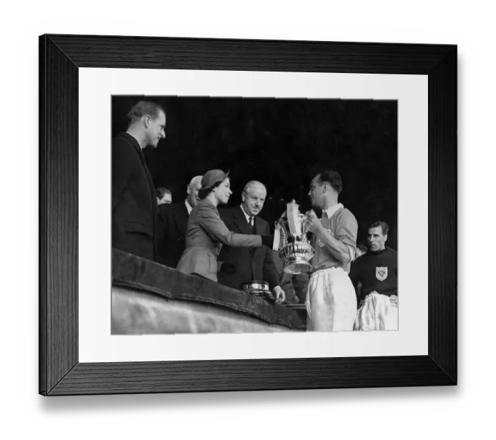 Framed Print : Blackpool beat Bolton 4-3 in the 1953 Cup Final at Wembley Stadium