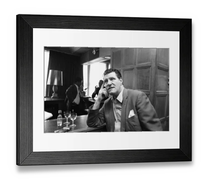 Framed Print : Tommy Cooper seen here in the bar of The New Theatre, Oxford. 22nd March 1972 Framed Print : Tommy Cooper seen here in the bar of The New Theatre, Oxford. 22nd March 1972