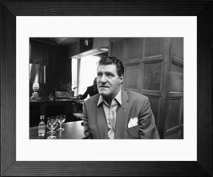 Framed Print : Tommy Cooper seen here in the bar of The New Theatre, Oxford. 22nd March 1972 Framed Print : Tommy Cooper seen here in the bar of The New Theatre, Oxford. 22nd March 1972
