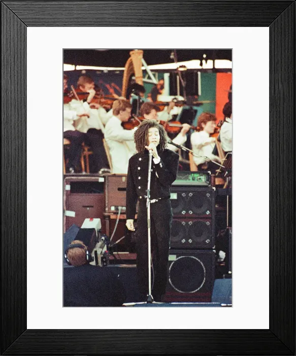 Framed Print : John Lennon Scholarship Concert held at Pier Head, Liverpool. Saturday 5th May 1990 Framed Print : John Lennon Scholarship Concert held at Pier Head, Liverpool. Saturday 5th May 1990