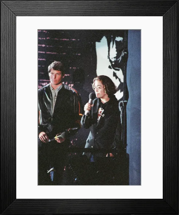 Framed Print : John Lennon Scholarship Concert held at Pier Head, Liverpool. Saturday 5th May 1990 Framed Print : John Lennon Scholarship Concert held at Pier Head, Liverpool. Saturday 5th May 1990