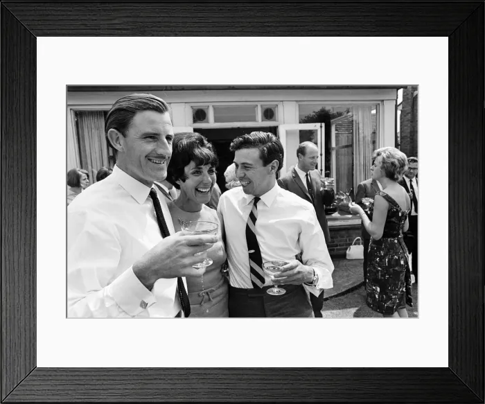 Framed Print : Garden Party at home of Graham Hill, Motor Racing Driver