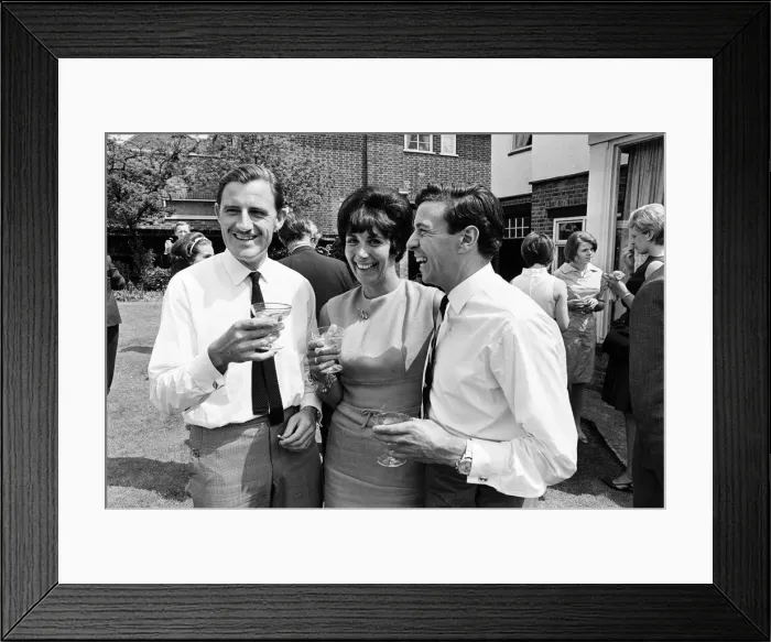 Framed Print : Garden Party at home of Graham Hill, Motor Racing Driver