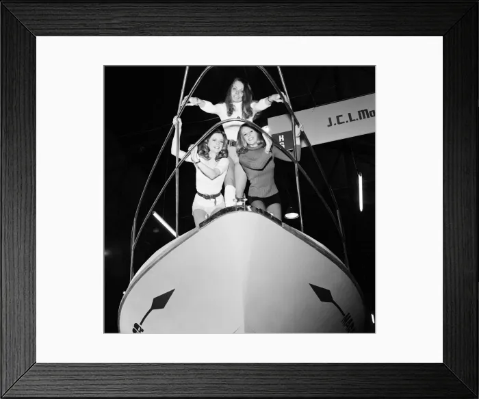 Framed Print : 19th International Boat Show, Earls Court, London, 2nd January 1973 Framed Print : 19th International Boat Show, Earls Court, London, 2nd January 1973