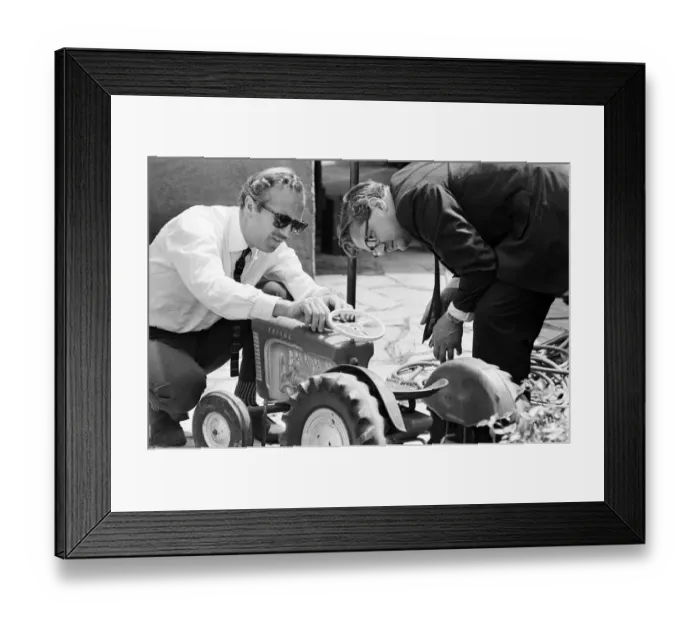 Framed Print : Garden Party at home of Graham Hill, Motor Racing Driver Framed Print : Garden Party at home of Graham Hill, Motor Racing Driver