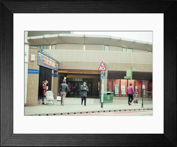 Framed Print : Middlesbrough Bus Station, 17th January 1996 Framed Print : Middlesbrough Bus Station, 17th January 1996