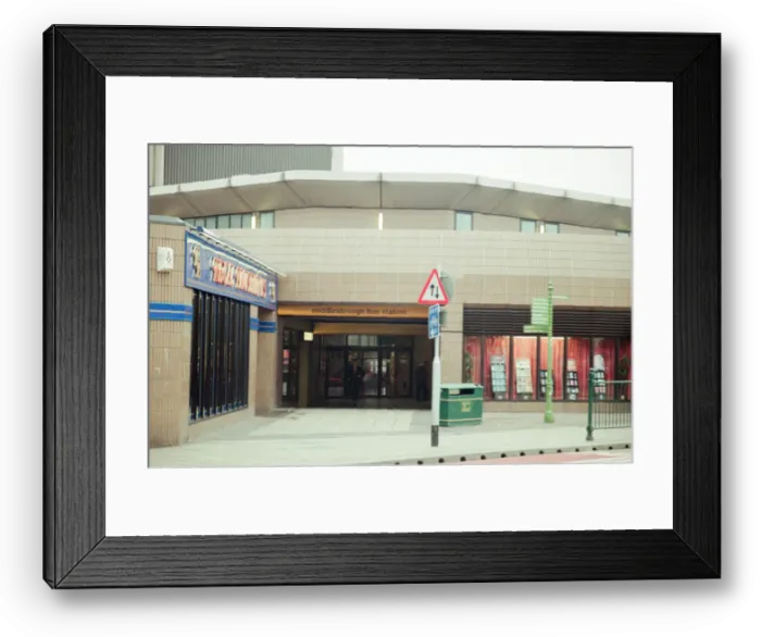 Framed Print : Middlesbrough Bus Station, 17th January 1996 Framed Print : Middlesbrough Bus Station, 17th January 1996