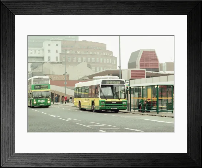 Framed Print : Middlesbrough Bus Station, 17th January 1996 Framed Print : Middlesbrough Bus Station, 17th January 1996