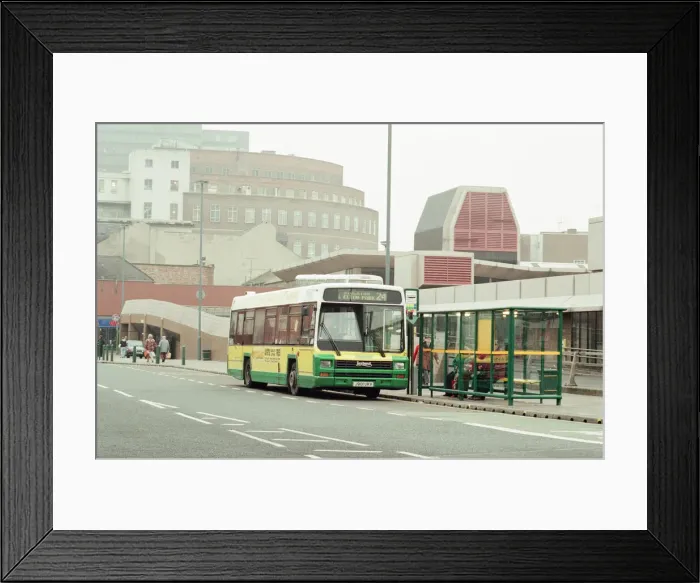 Framed Print : Middlesbrough Bus Station, 17th January 1996