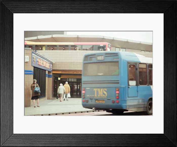 Framed Print : Middlesbrough Bus Station, 17th January 1996 Framed Print : Middlesbrough Bus Station, 17th January 1996