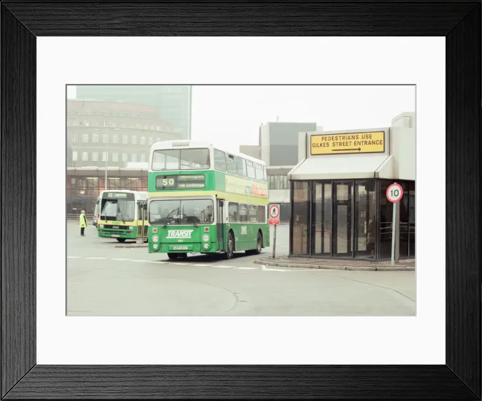 Framed Print : Middlesbrough Bus Station, 17th January 1996 Framed Print : Middlesbrough Bus Station, 17th January 1996