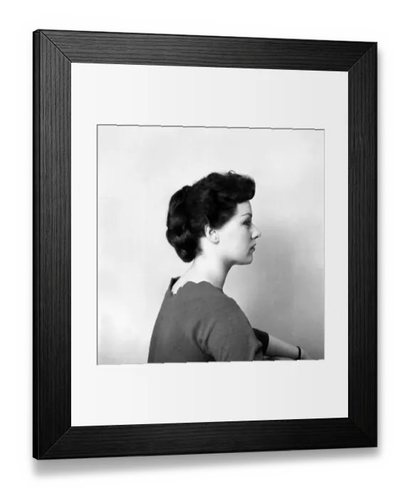 Framed Print : Fashion: Hair styles by Raymond. April 1956 B475-014 Framed Print : Fashion: Hair styles by Raymond. April 1956 B475-014
