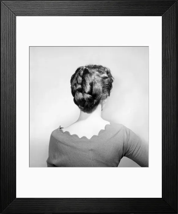 Framed Print : Fashion: Hair styles by Raymond. April 1956 B475-006