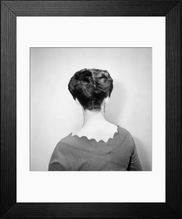 Framed Print : Fashion: Hair styles by Raymond. April 1956 B475-005