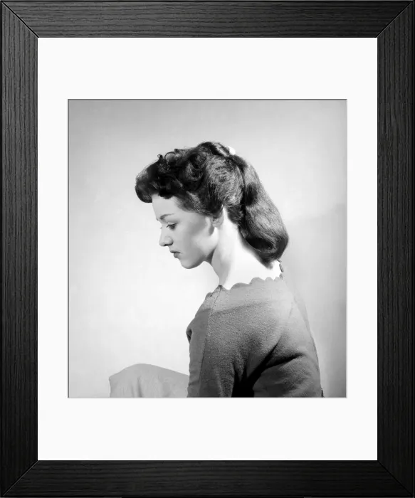 Framed Print : Fashion: Hair styles by Raymond. April 1956 B475-007 Framed Print : Fashion: Hair styles by Raymond. April 1956 B475-007
