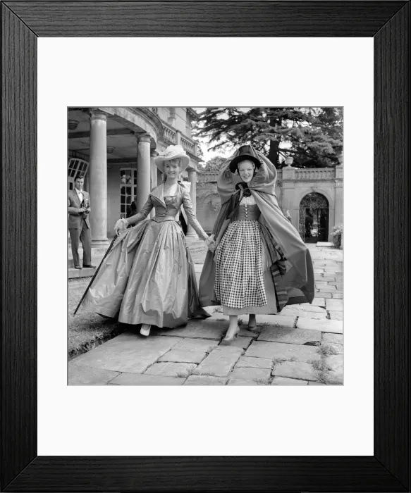 Framed Print : Actresses and models take part in a 18th century fashion parade at Pinewood Studios Framed Print : Actresses and models take part in a 18th century fashion parade at Pinewood Studios