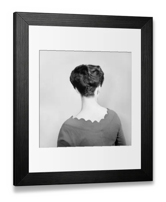 Framed Print : Fashion: Hair styles by Raymond. April 1956 B475