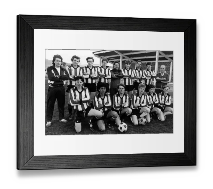 Framed Print : Guisborough Town F. C. champions of the junior league. Back row left to right