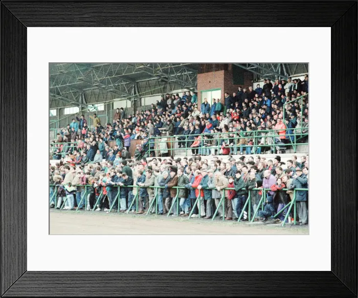 Framed Print : Billingham Synthonia 1-2 Woking, FA Trophy, Quarter final replay, Central Avenue Stadium
